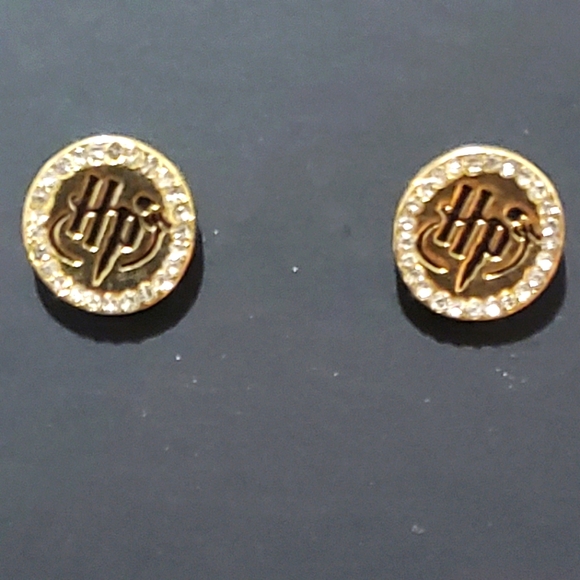 HP Stud Earrings (Gold Plated) | Custom Jewelry - Picture 1 of 4